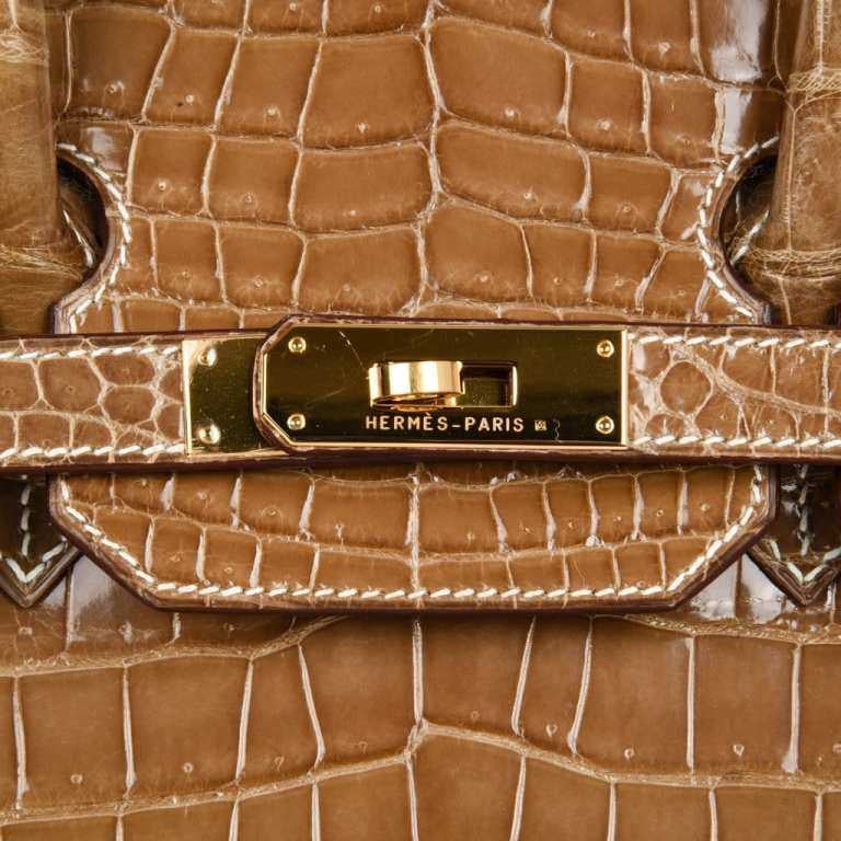BIRKIN 35 HERMES CROCO MERRON