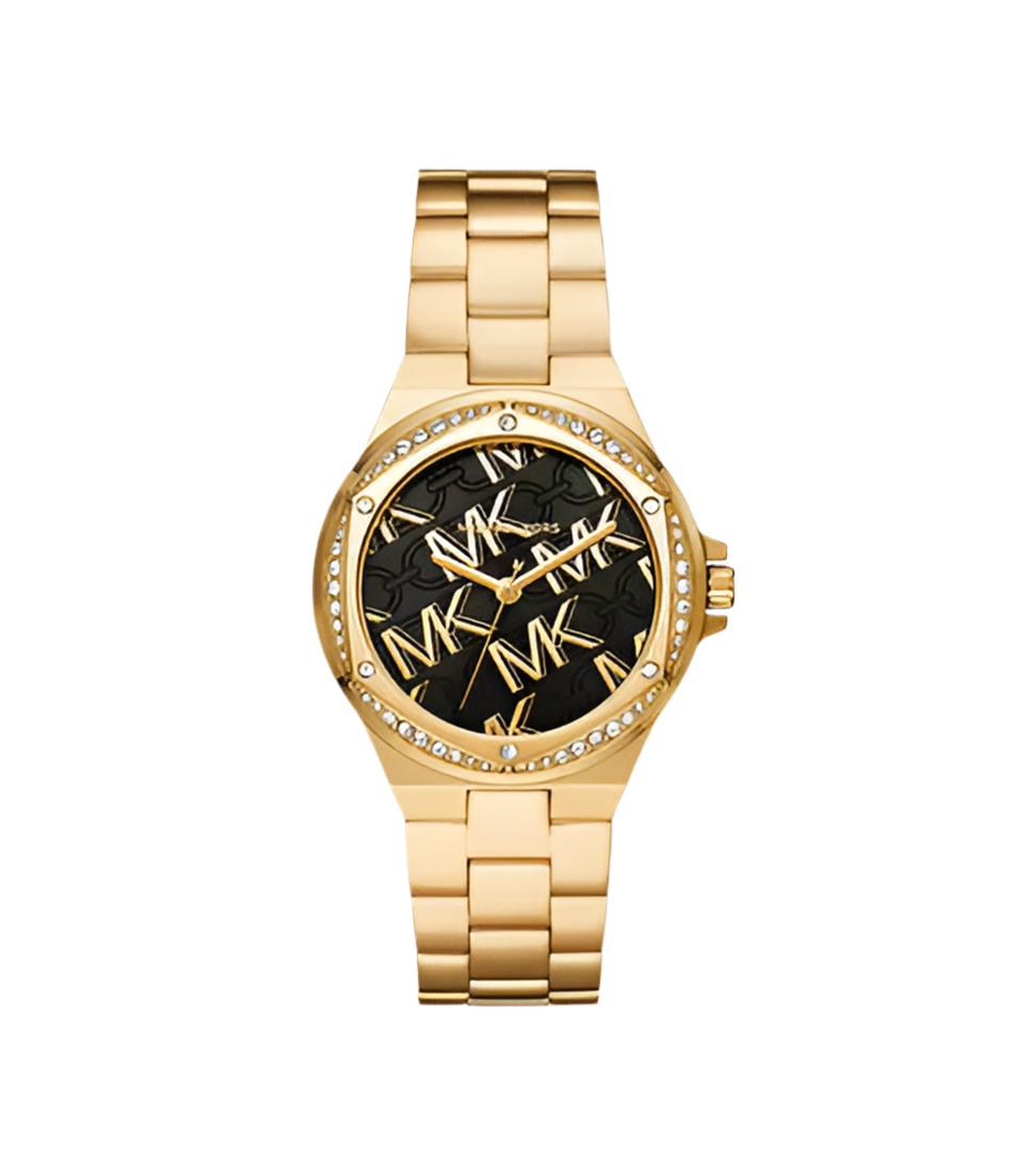 Montre Lennox de Michael Kors à trois aiguilles en acier inoxydable, doré