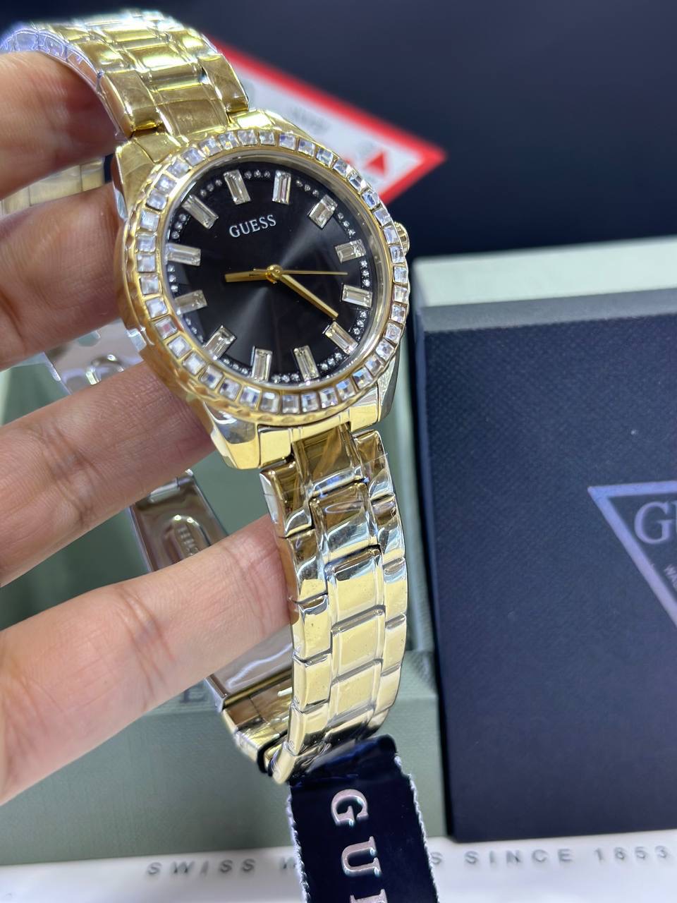 Guess Sparkler Ladies Gold Watch