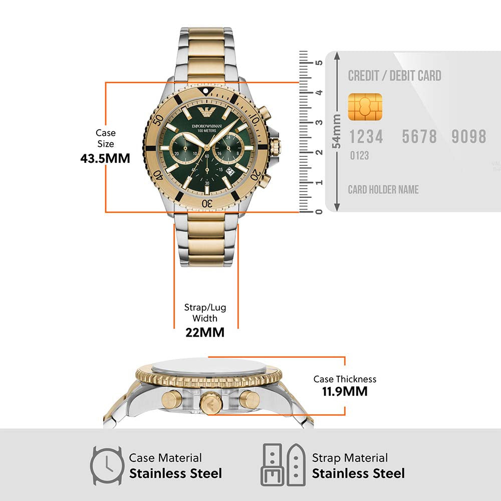 MONTRE DE PLONGÉE POUR HOMME EMPORIO ARMANI - AR11586