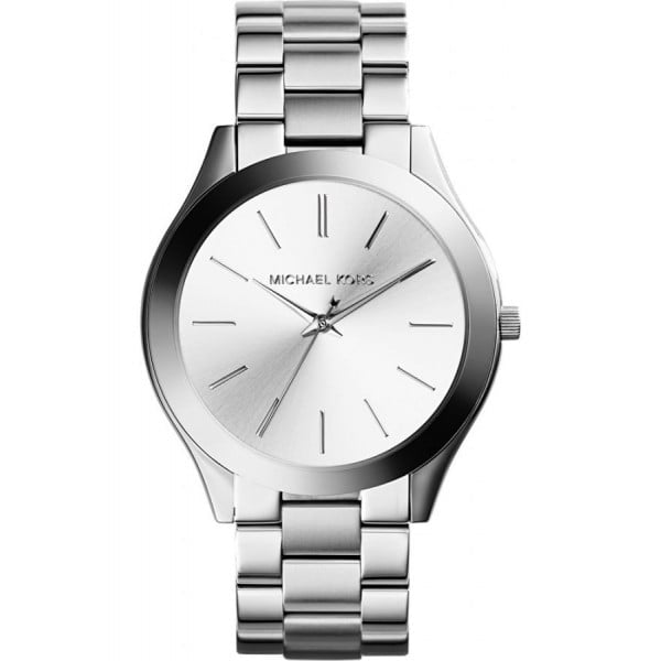 Montre MK Slim Runway en Acier Argenté
