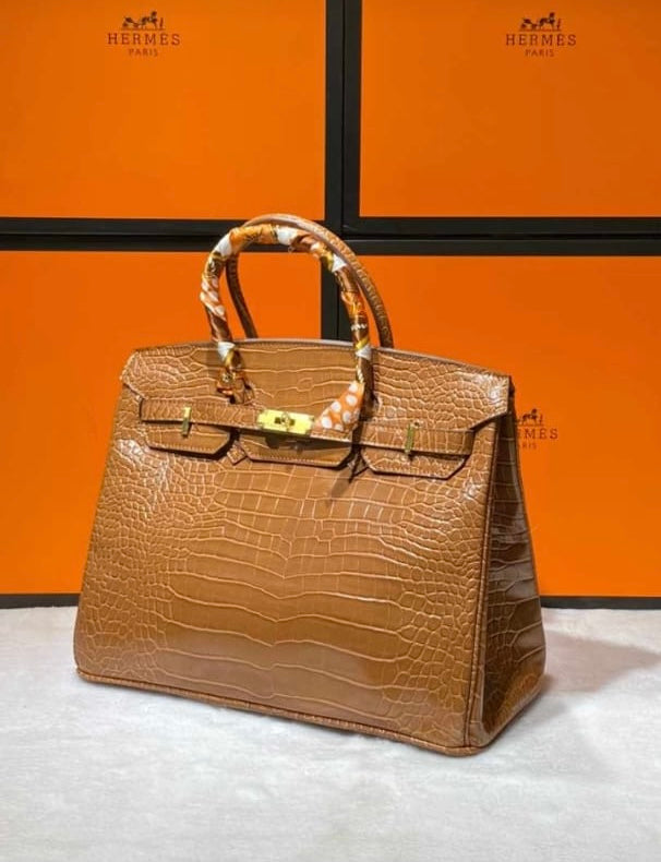 BIRKIN 35 HERMES CROCO MERRON