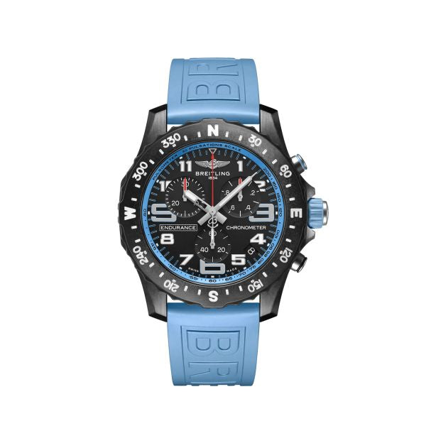 Montre Breitling Endurance Pro Noire Avec Bracelet Bleu