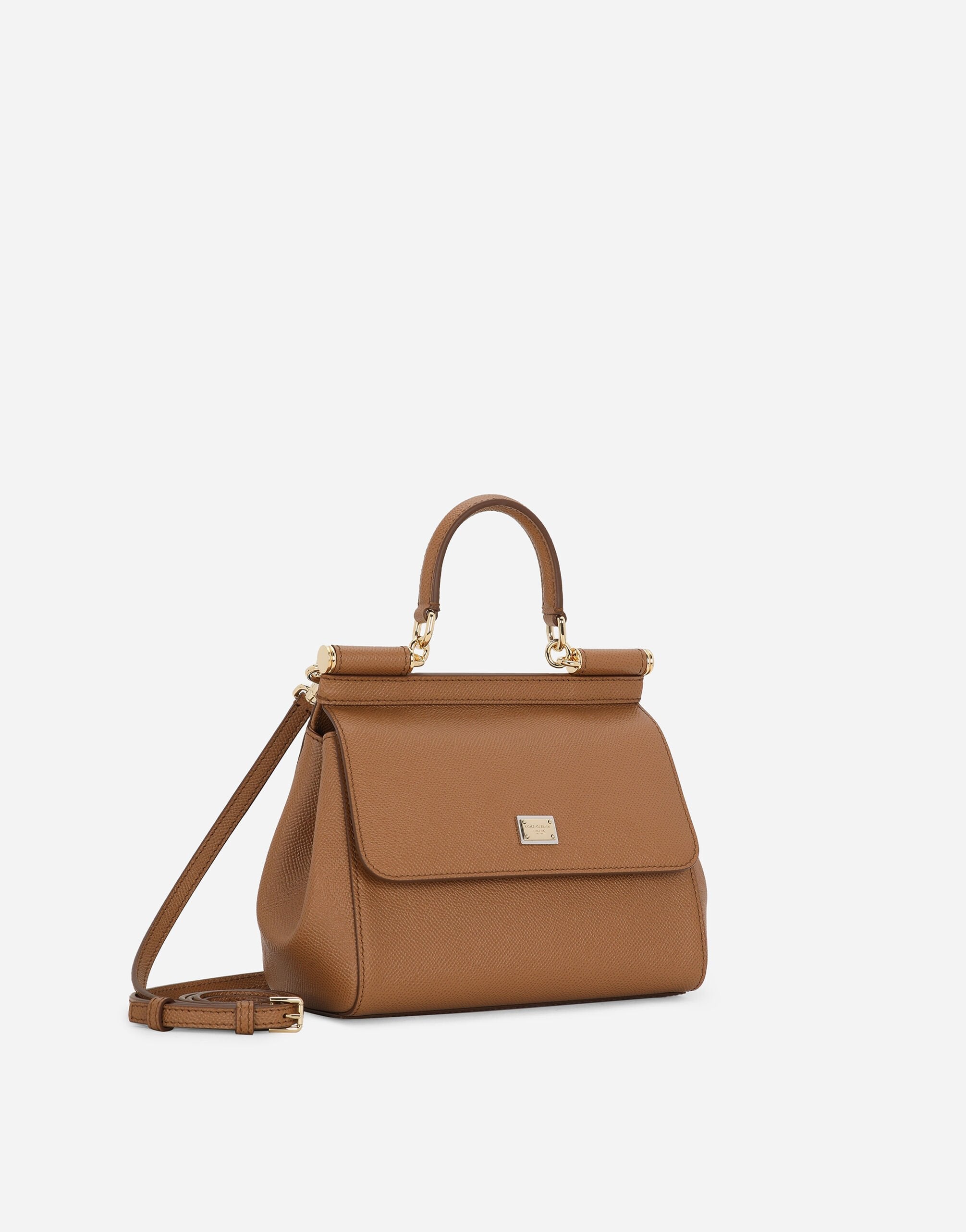 Sac à main Sicily moyen format en marron
