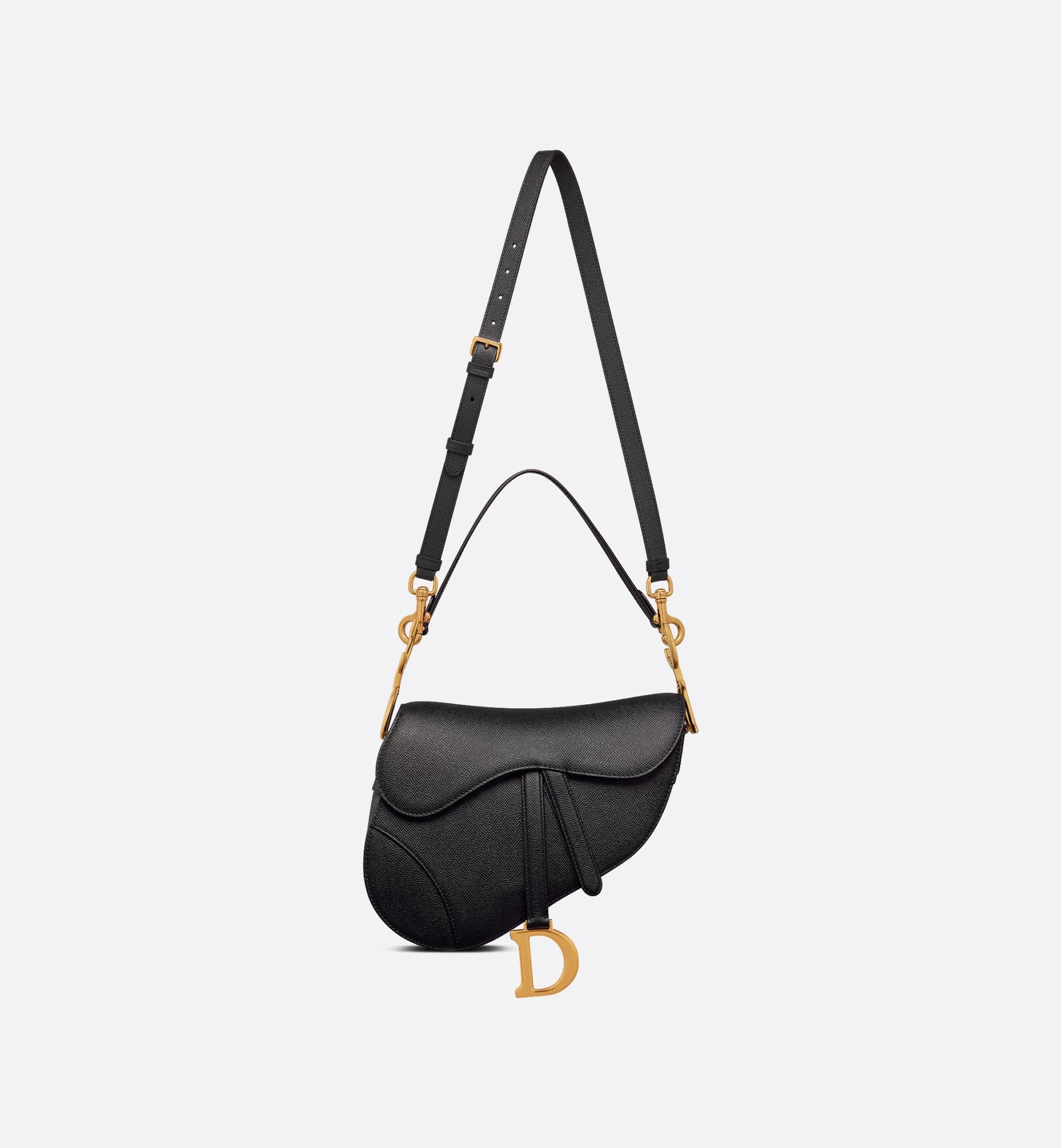 Sacoche Dior de selle avec sangle noir