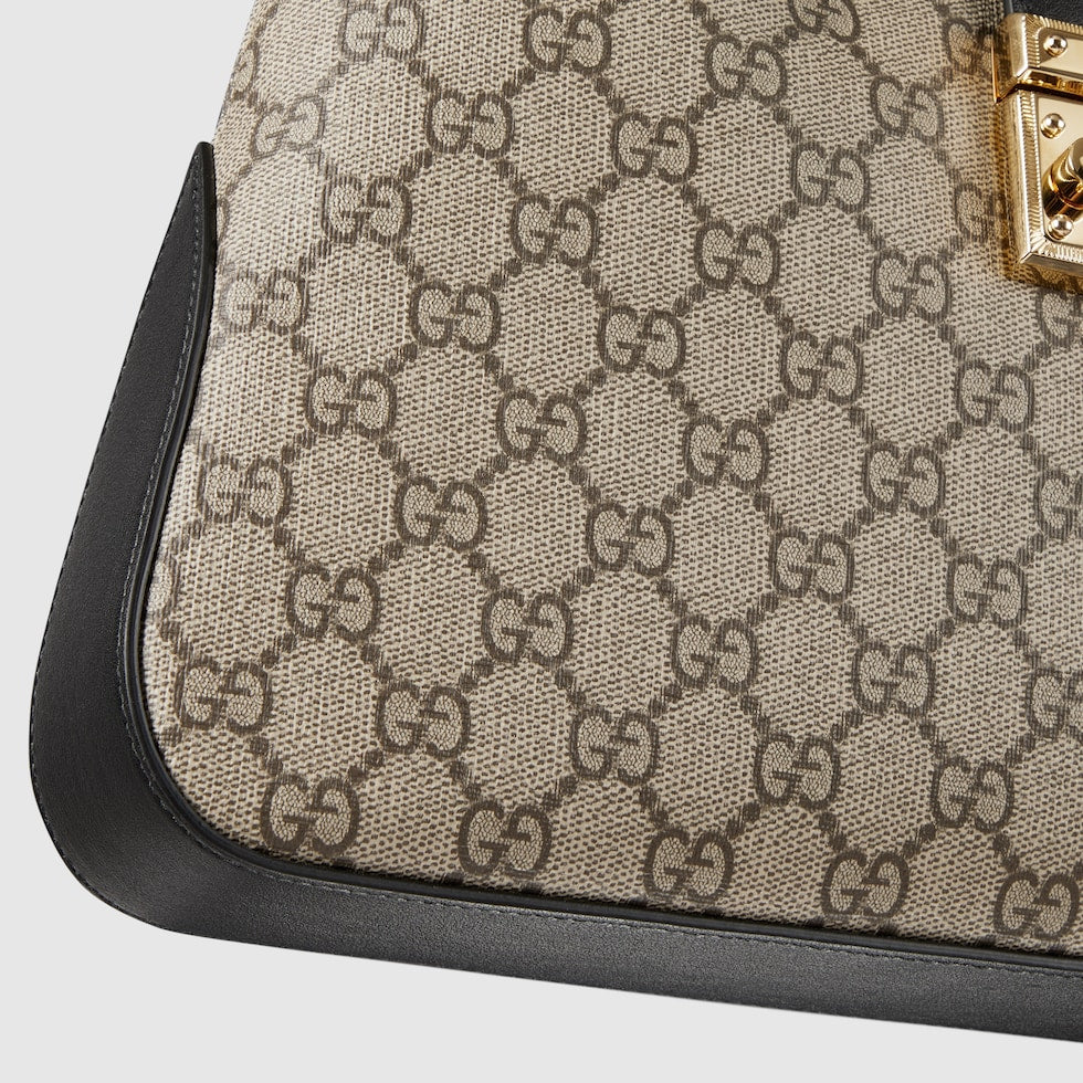 SAC BANDOULIÈRE GG EN CUIR DE TAILLE MOYENNE AVEC CADENAS