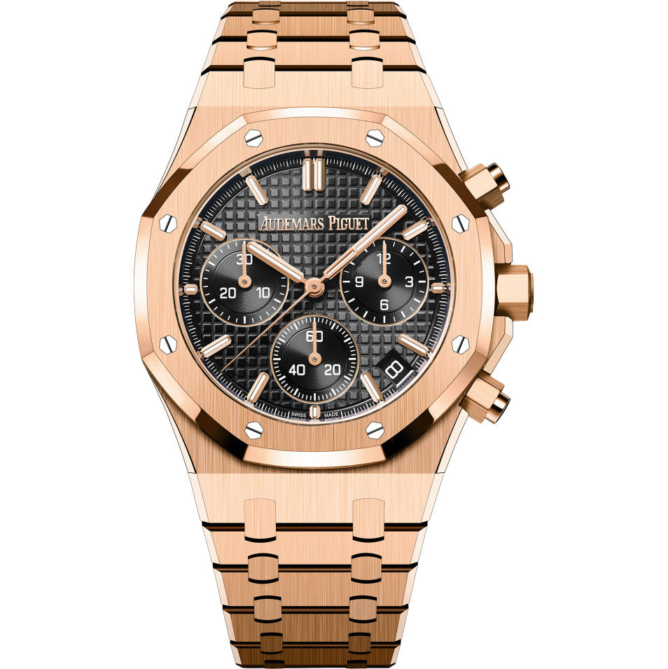 ROYAL OAK CHRONOGRAPHE-ROSE/NOIR