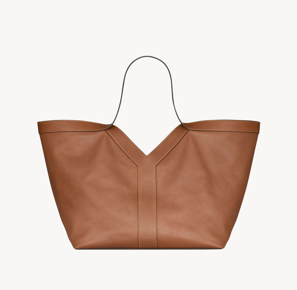 Y CABAS EN SEMI CUIR BRICK