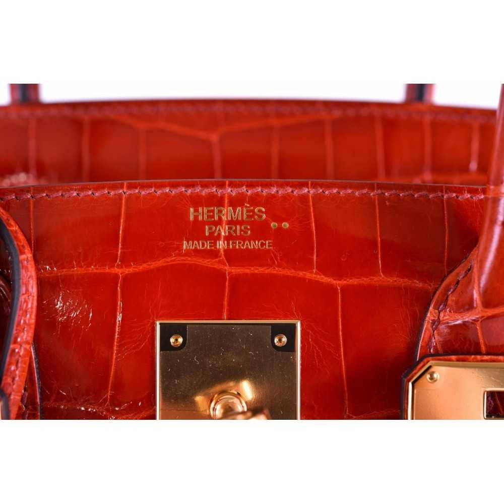 BIRKIN 35 HERMES CROCO ROUGE