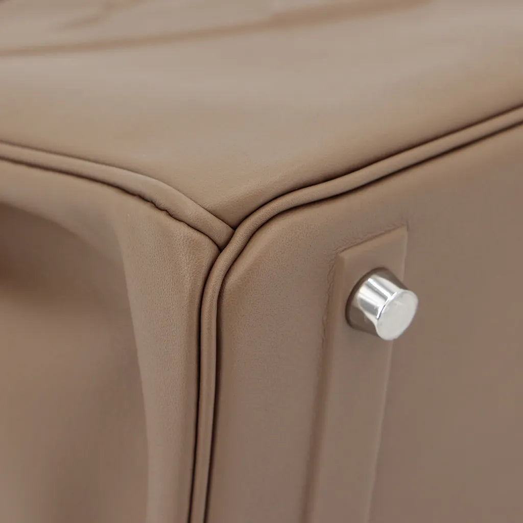 Sac à main Hermes Birkin Shadow 25 cm en cuir Swift