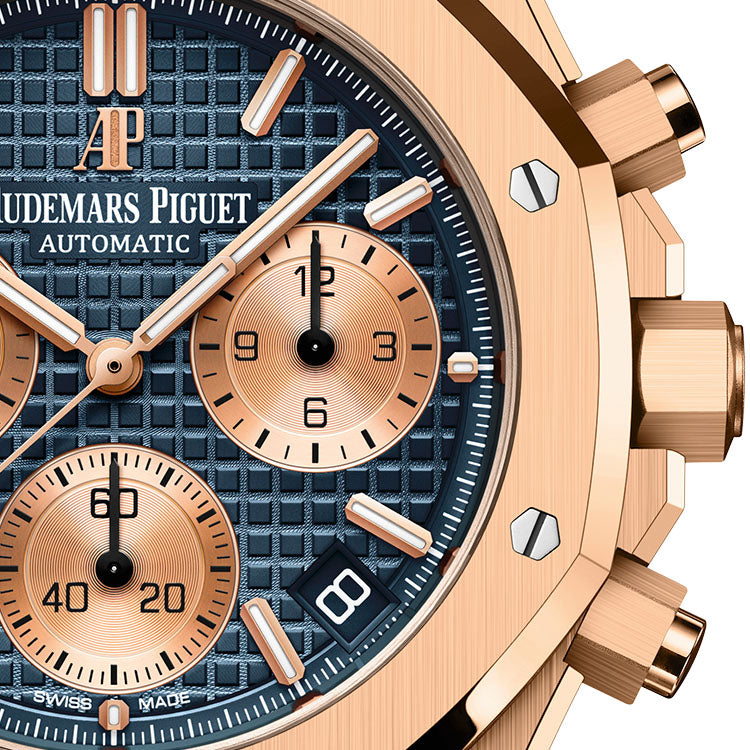 ROYAL OAK CHRONOGRAPHE-ROSE/BLEU