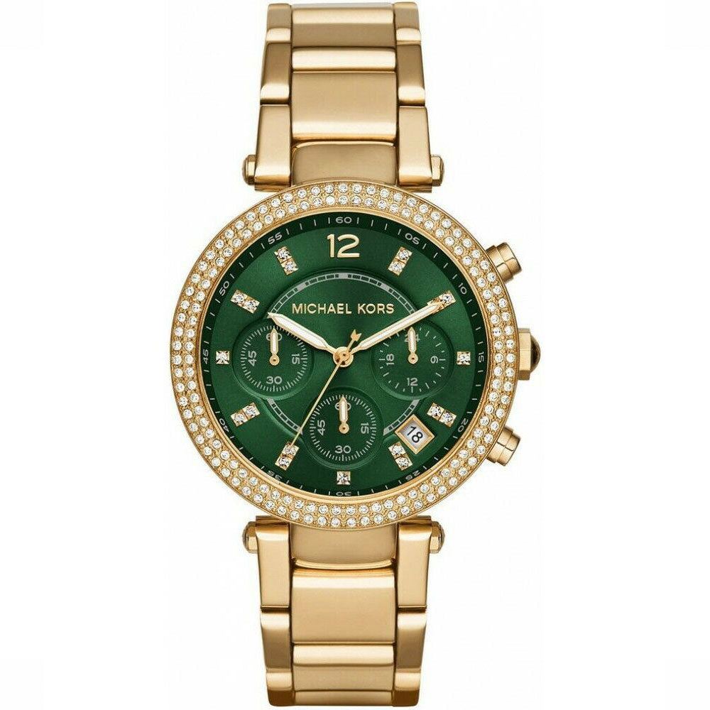 PARKER GREEN DIAL CHRONOGRAPH MONTRE FEMME MK6263