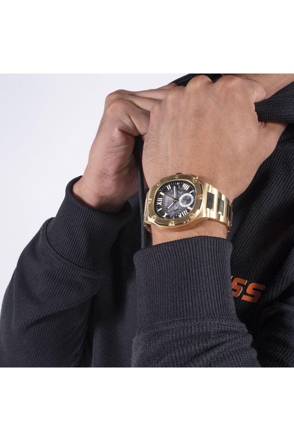 Montre à quartz analogique tendance en acier inoxydable Headline - Gw0572G2