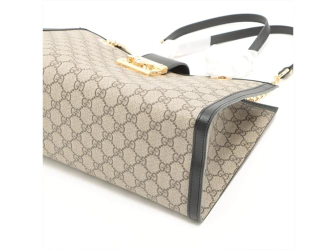 Gucci Sac cabas Padlock GG Supreme Medium Noir