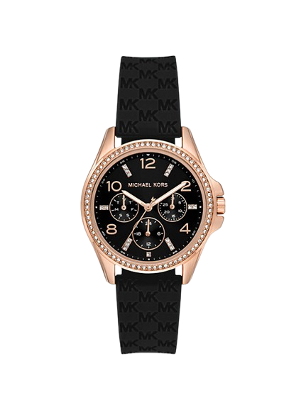 Montre Michael Kors Mini Pilot MK7373 chronographe bracelet en silicone