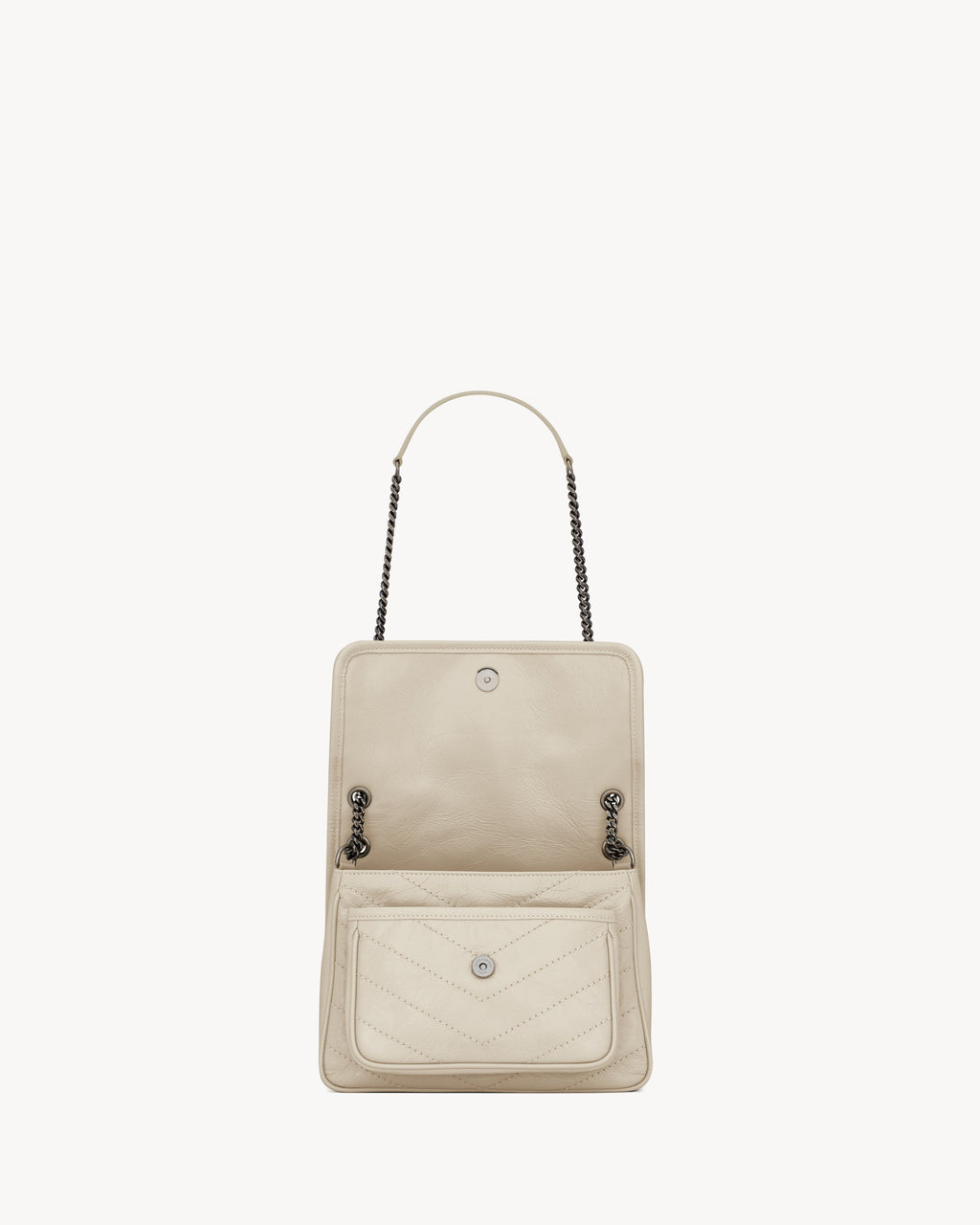 SAC YSL NIKI BABY EN SEMI CUIR 
BLANC VINTAGE