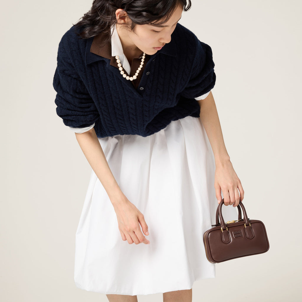 Mini-sac en semi cuir Arcadie