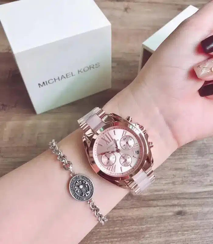 Montre Femme Chronographe MK-LX6066 Acétate Rose