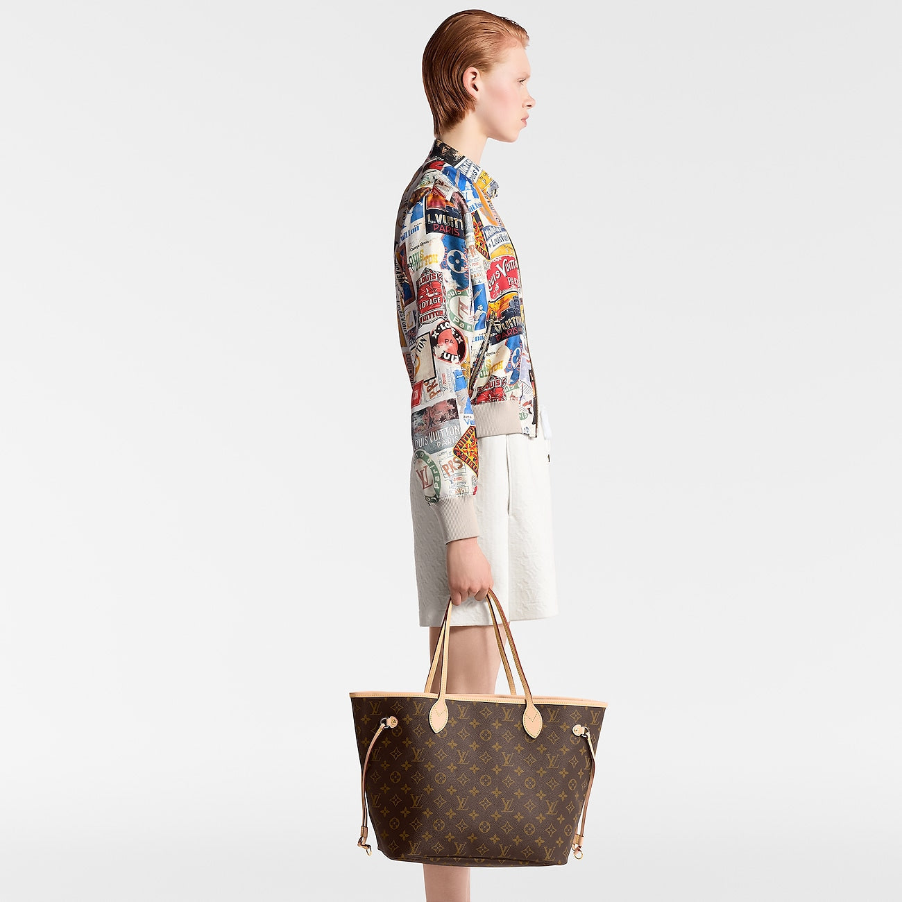 Sac Lv Neverfull MM Beige