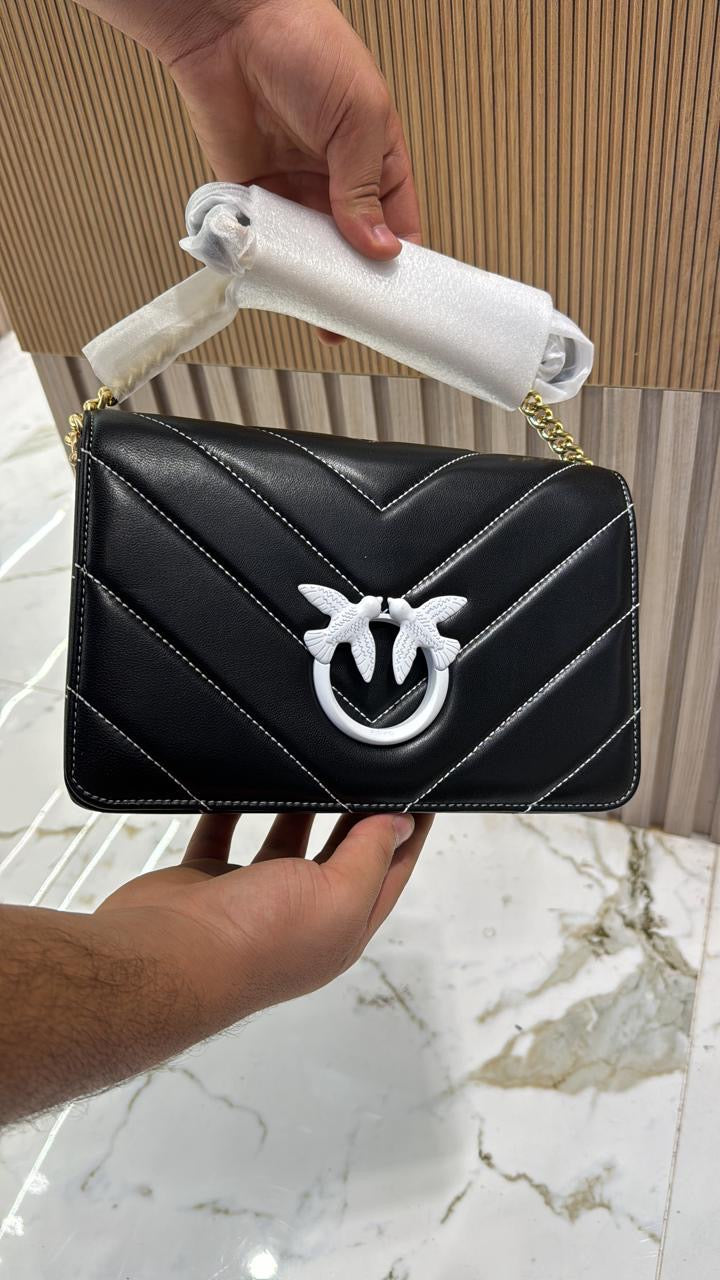 Sac à bandoulière Love Bag en cuir à logo