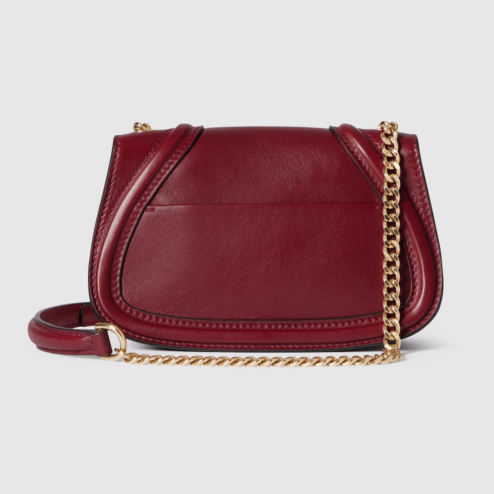 SAC À ÉPAULE GUCCI BLONDIE PETIT FORMAT EN BORDEAUX
