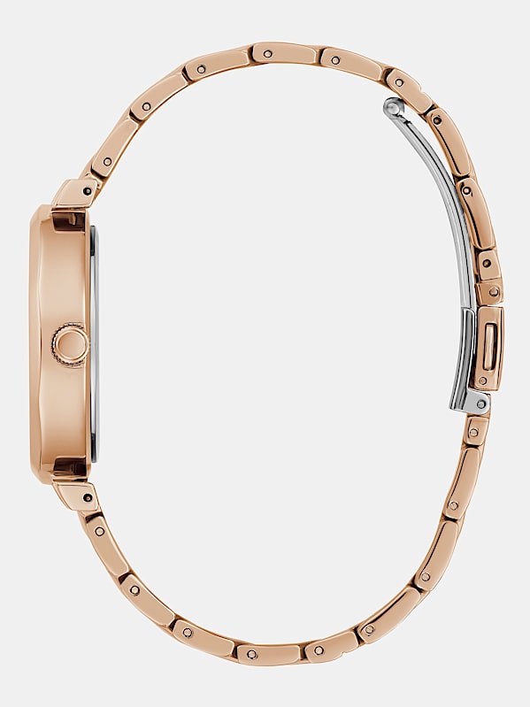 Montre analogique avec application de cristaux