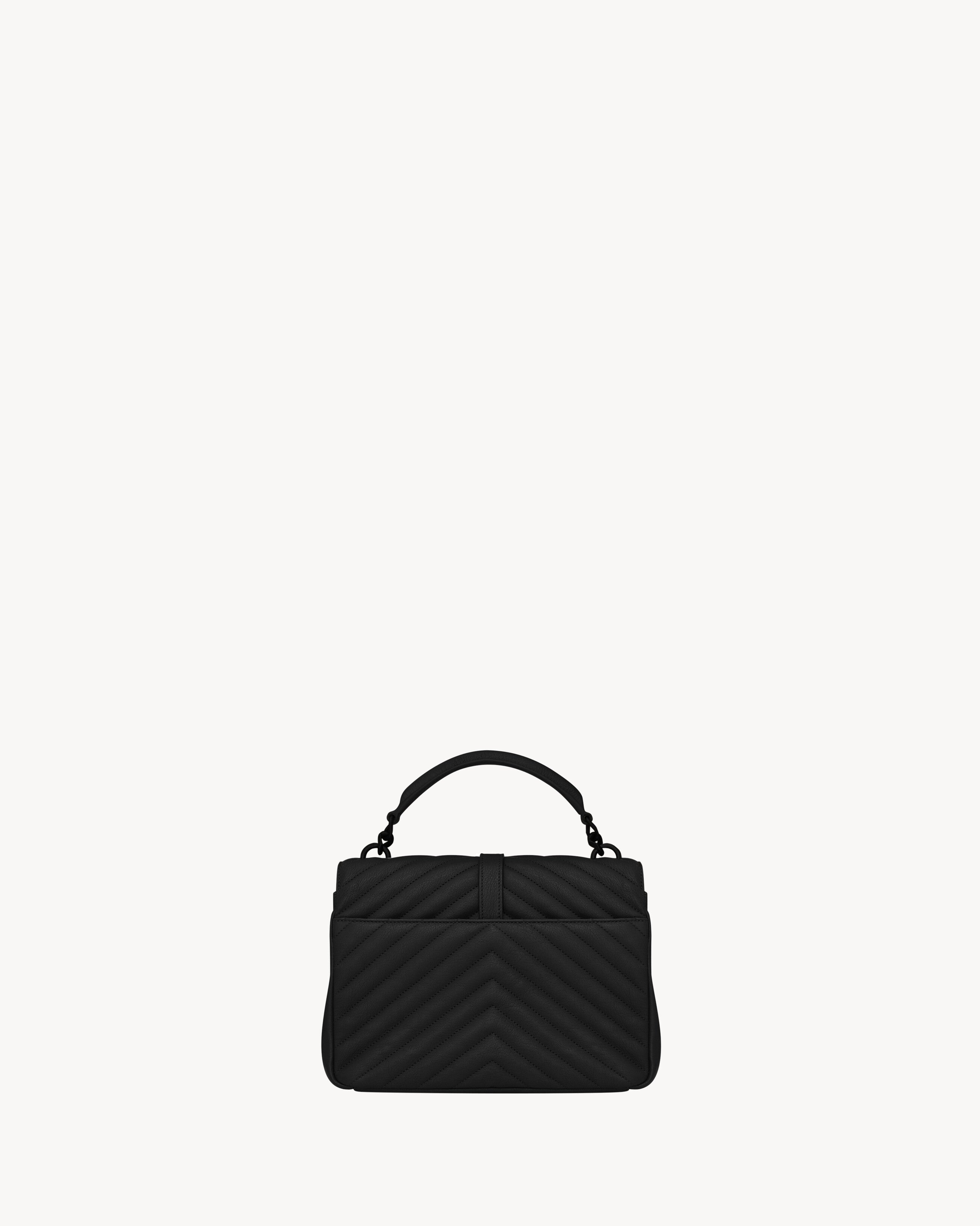 SAC YSL COLLÈGE MEDIUM EN SEMI CUIR MATELASSÉ
NOIR