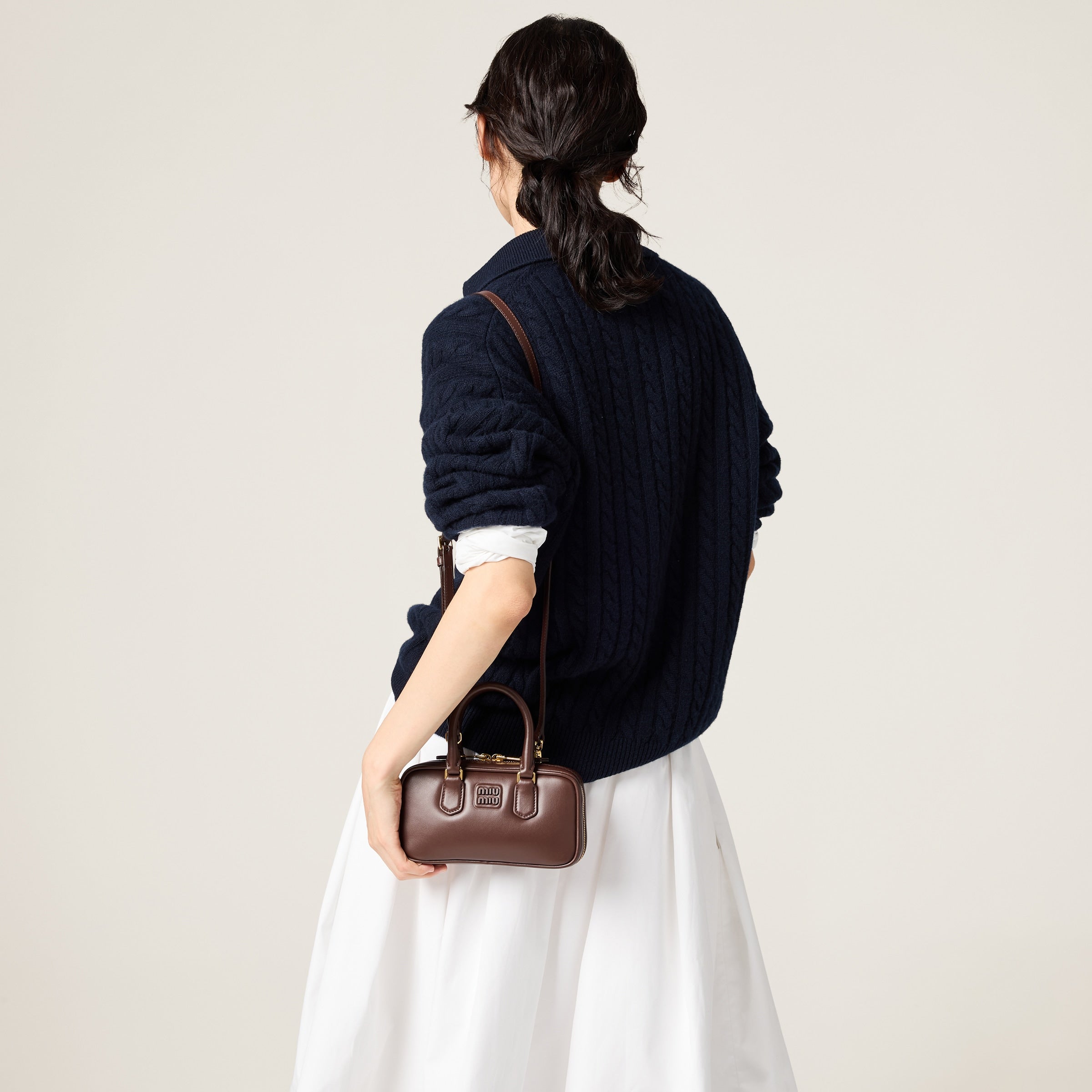 Mini-sac en semi cuir Arcadie