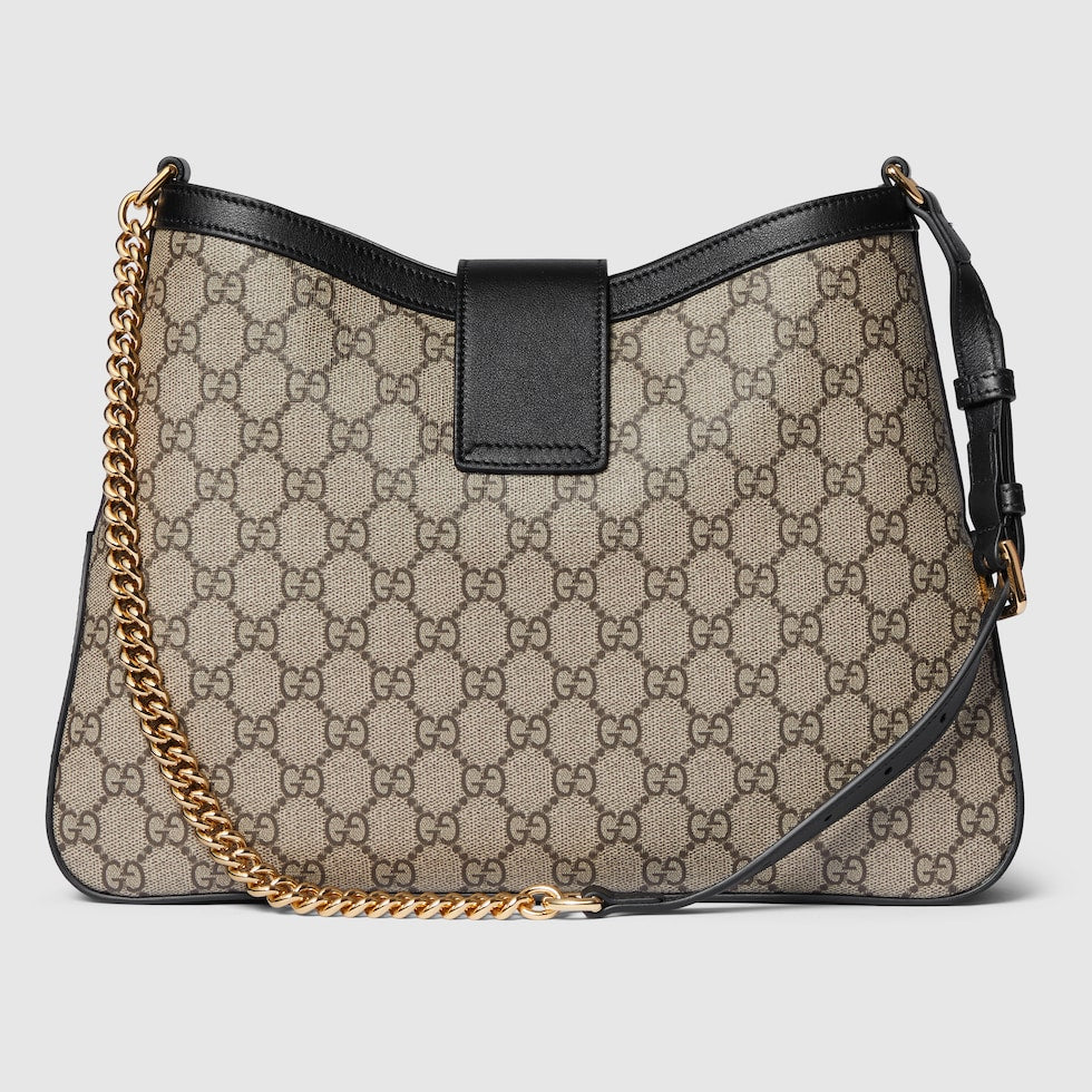 SAC BANDOULIÈRE GG EN CUIR DE TAILLE MOYENNE AVEC CADENAS