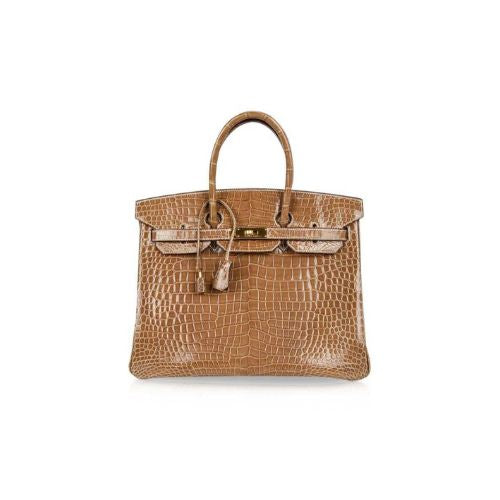 BIRKIN 35 HERMES CROCO MERRON