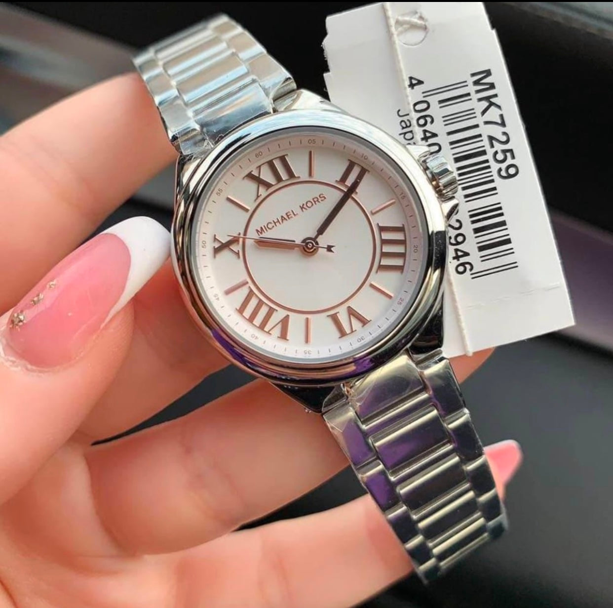 Montre Mk Camille miniature argentée MK7259