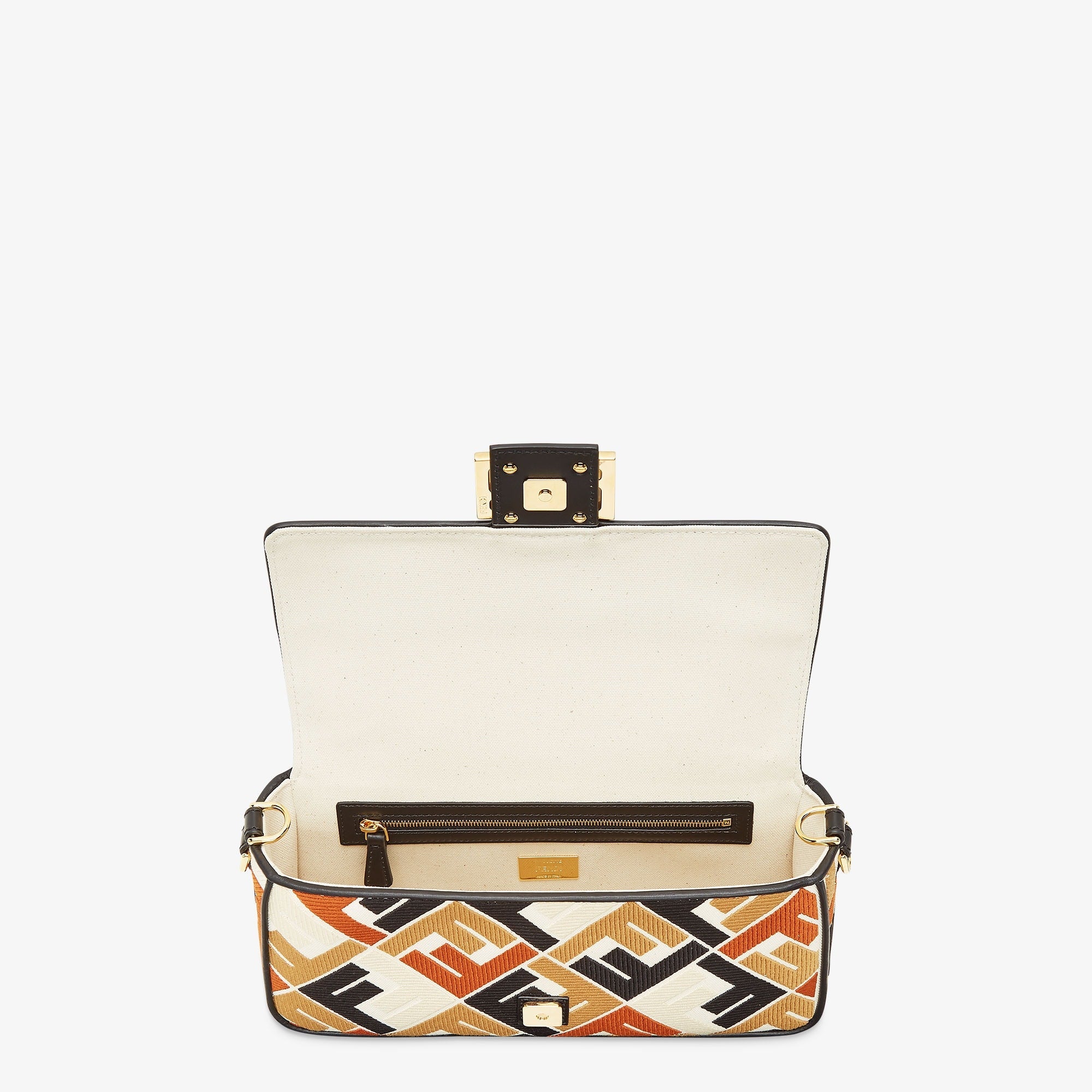 Sac en toile multicolore avec étiquette FF brodée