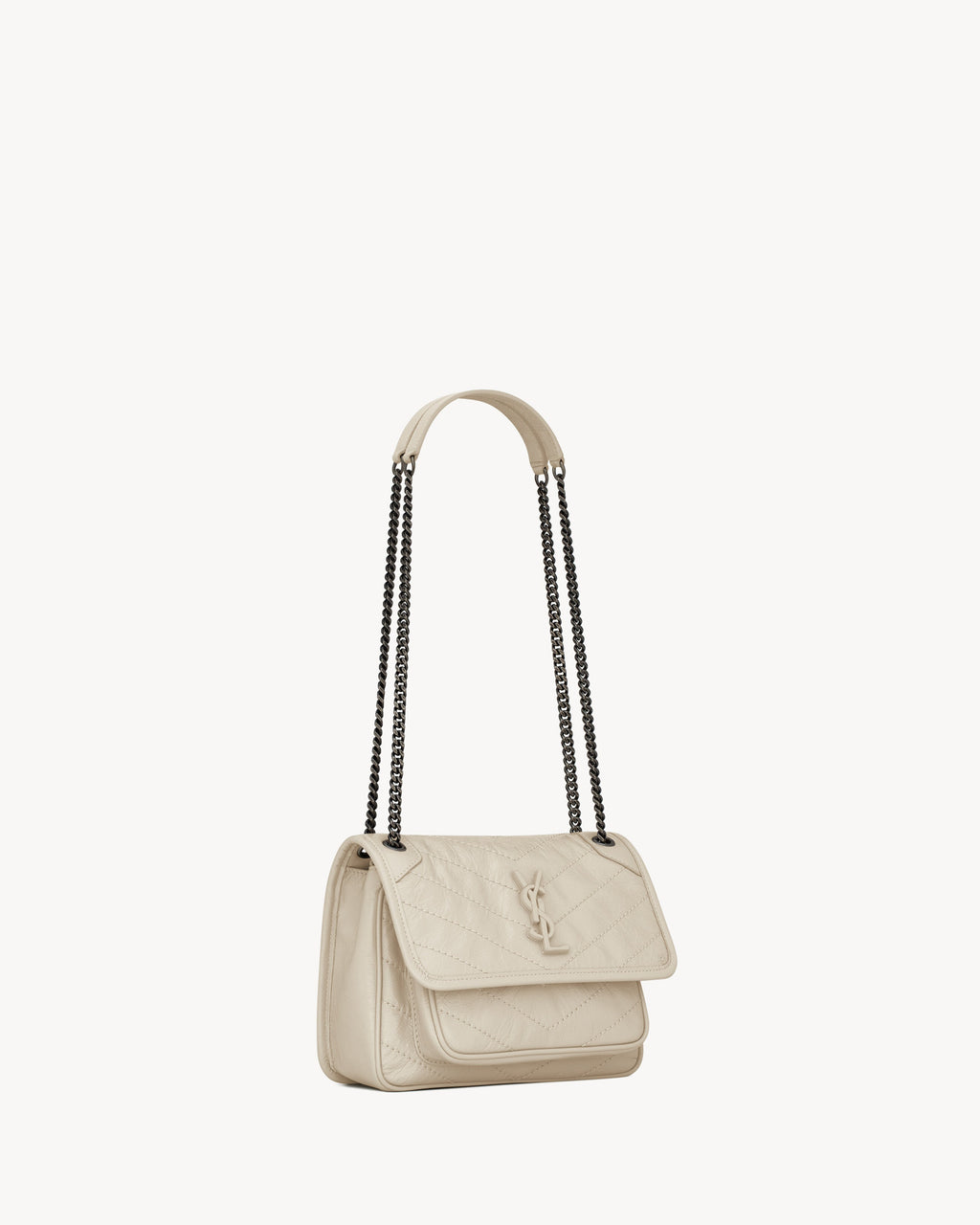 SAC YSL NIKI BABY EN SEMI CUIR 
BLANC VINTAGE