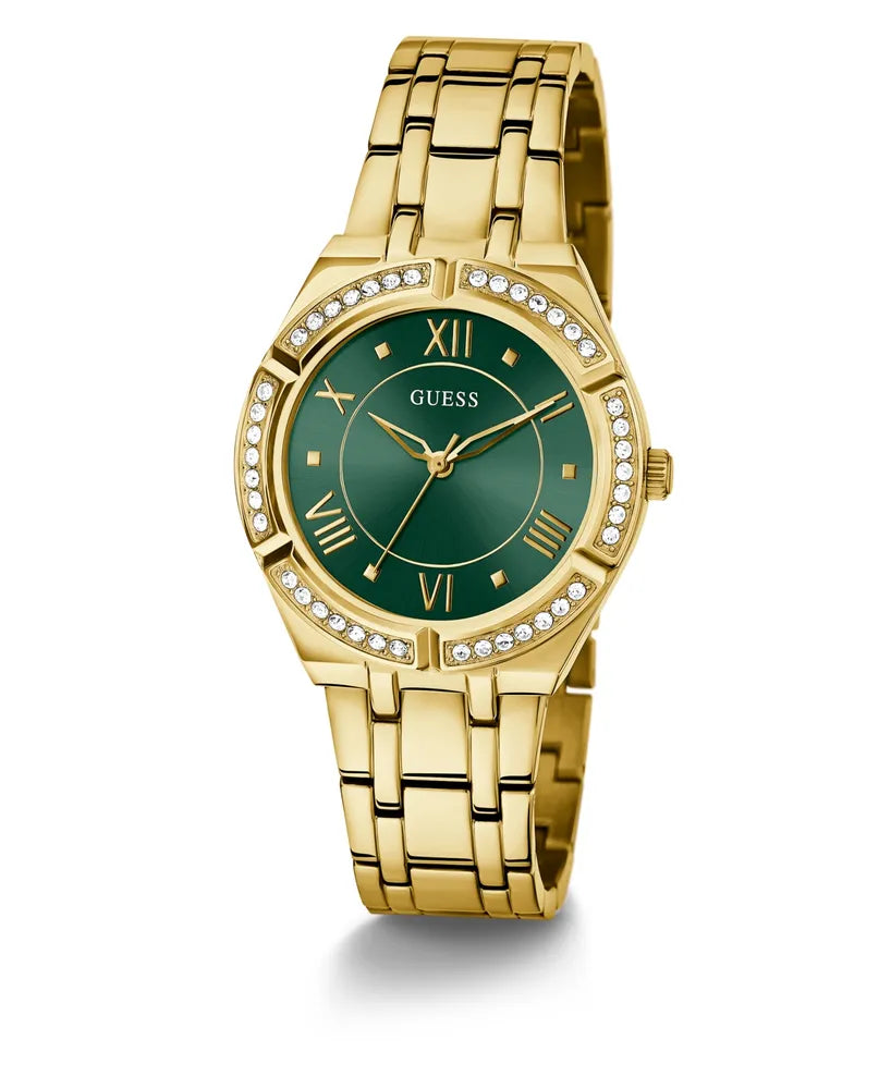 Montre-Bracelet En Acier Inoxydable Doré Glitz Pour Femme Guess 36 Mm - Or