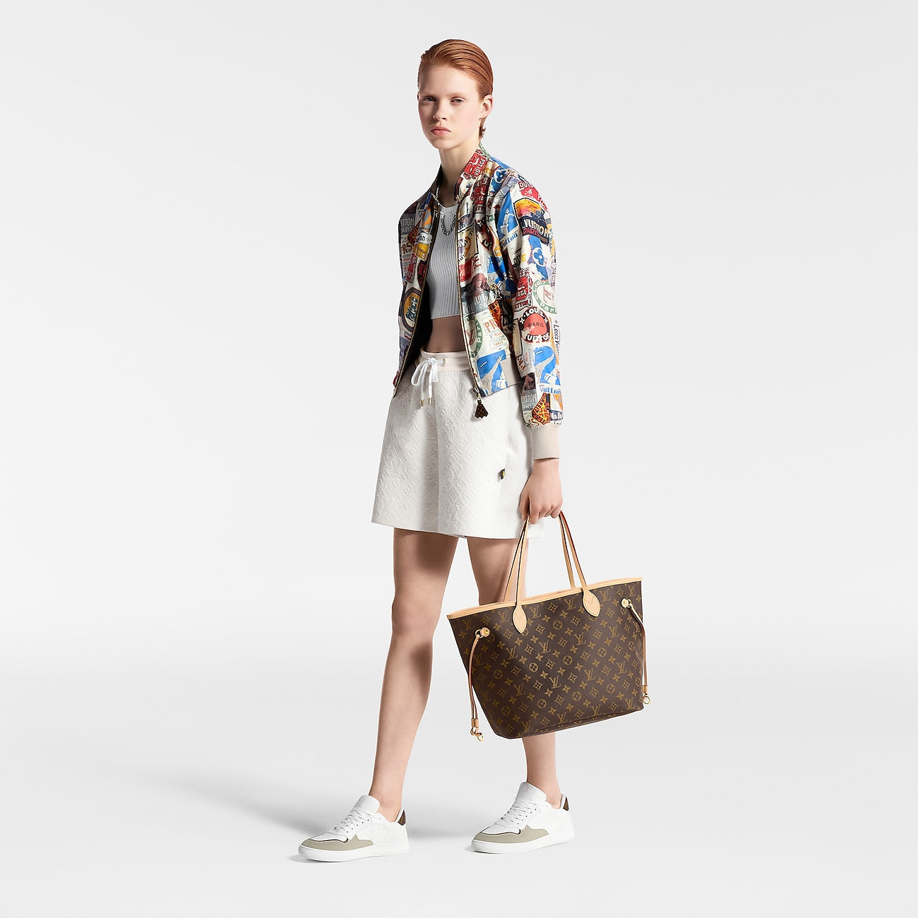 Sac Lv Neverfull MM Beige