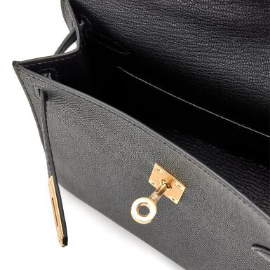 Mini sac Hermès Epsom Noir