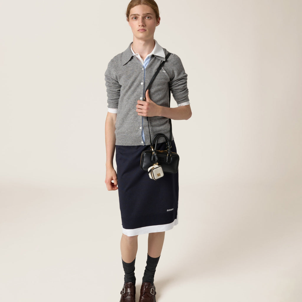 Mini-sac en semi cuir Arcadie En noir