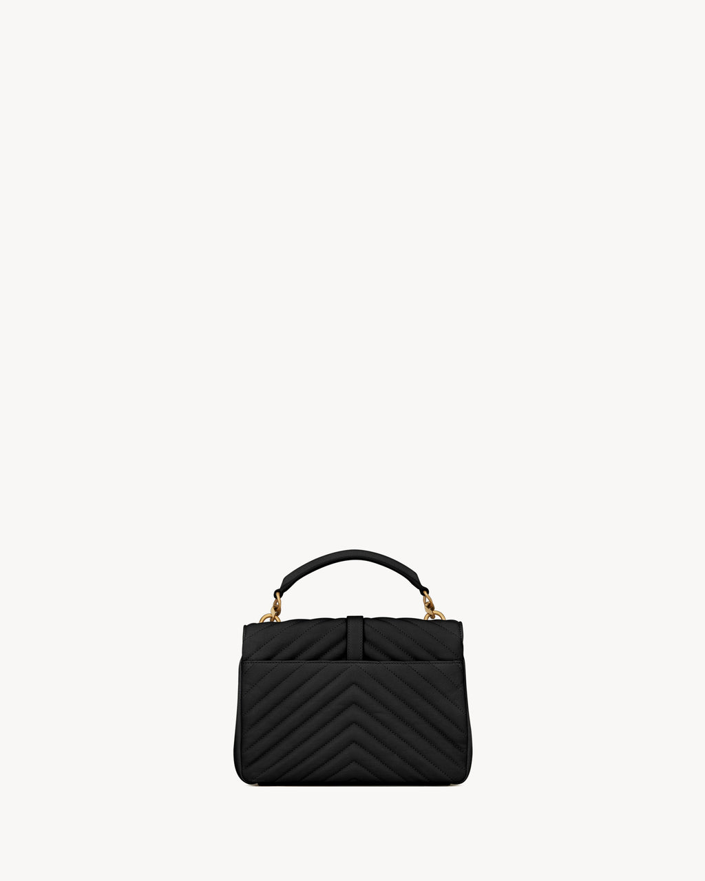 SAC YSL COLLÈGE MEDIUM EN SEMI CUIR MATELASSÉ
NOIR ET DORÉ