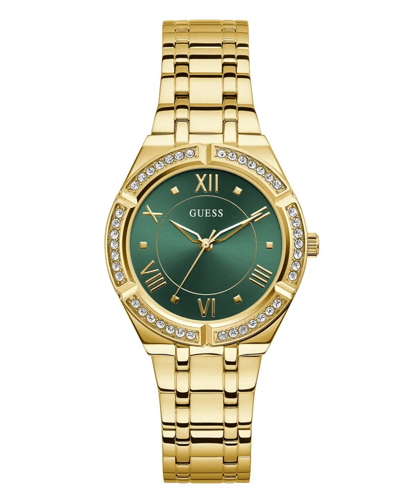 Montre-Bracelet En Acier Inoxydable Doré Glitz Pour Femme Guess 36 Mm - Or