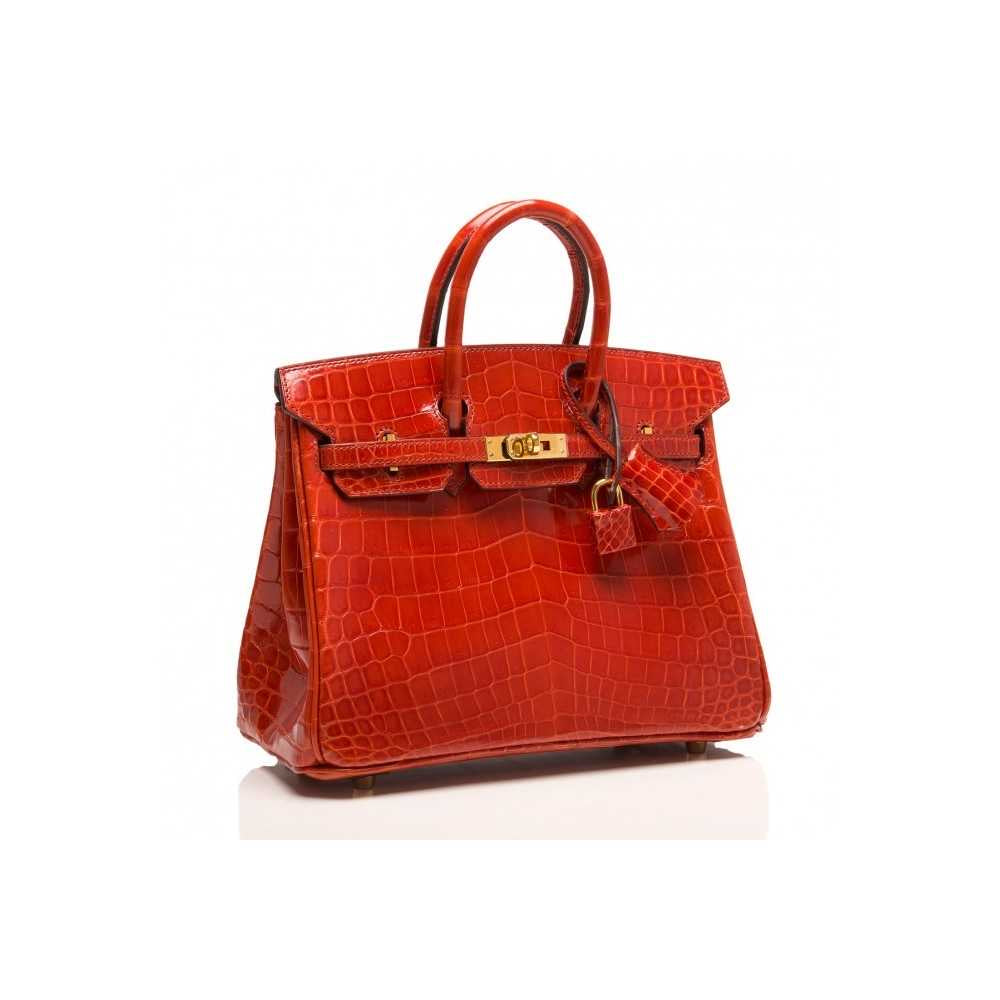 BIRKIN 35 HERMES CROCO ROUGE
