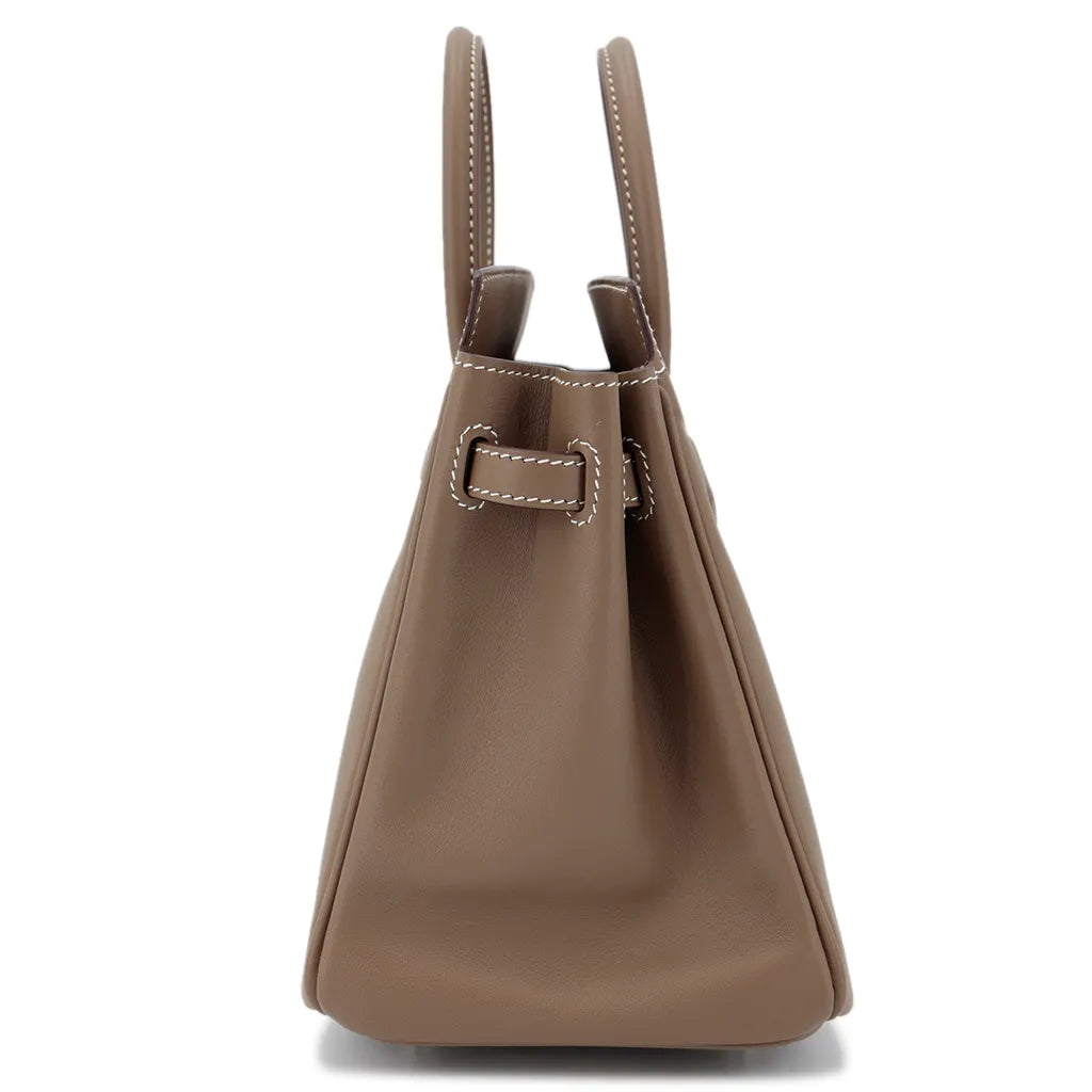 Sac à main Hermes Birkin Shadow 25 cm en cuir Swift