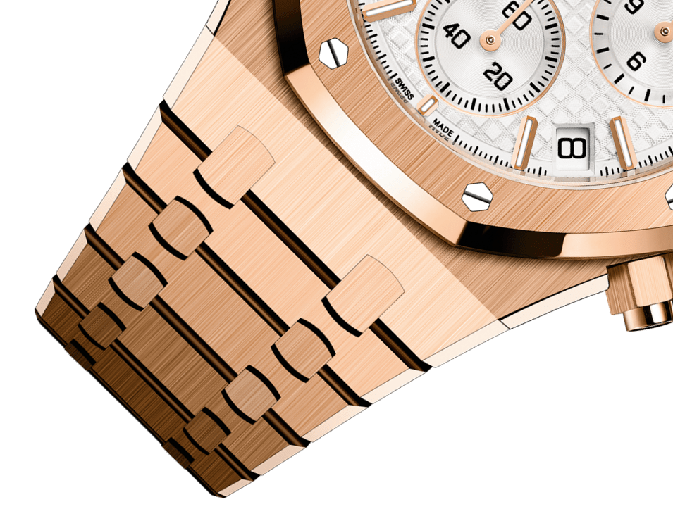 ROYAL OAK CHRONOGRAPHE-ROSE/BLANC