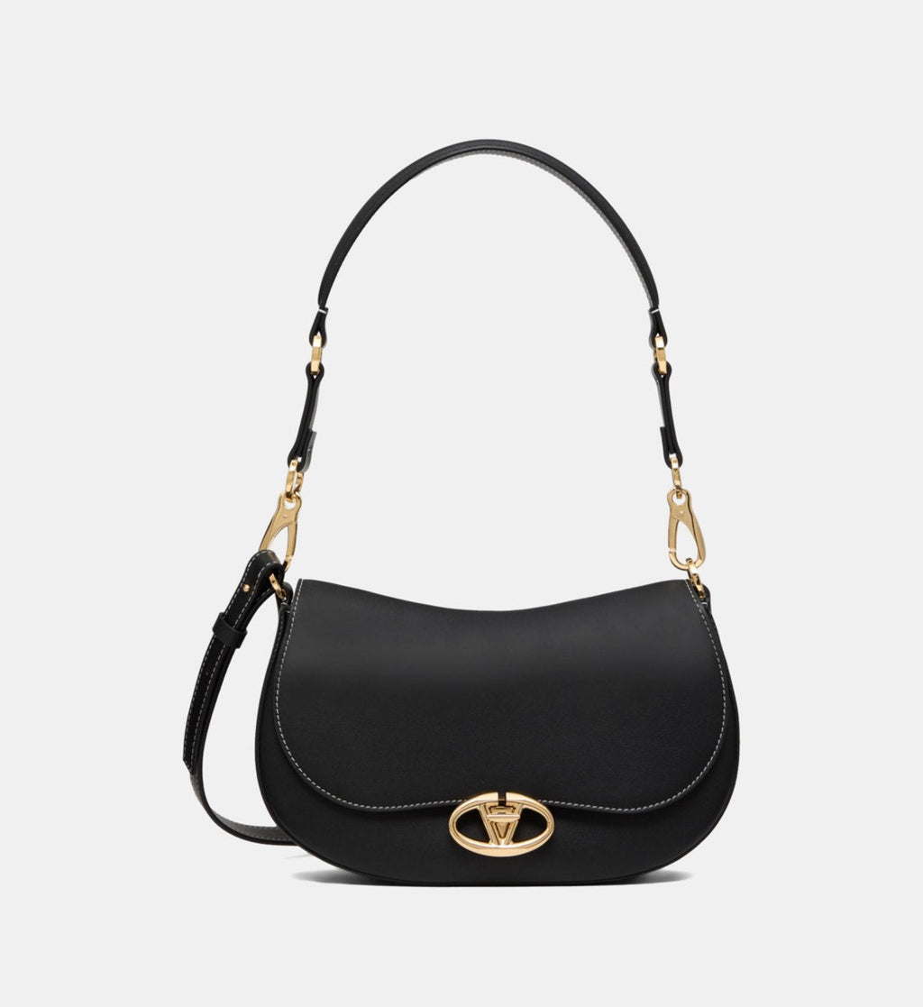 Sac Valentino Garavani besace Ohval en cuir