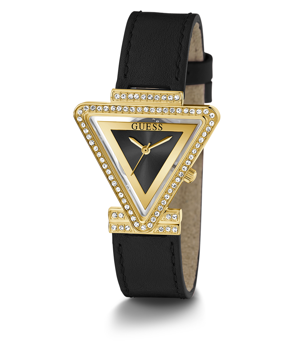 Montre analogique GUESS pour femme, couleur or noir