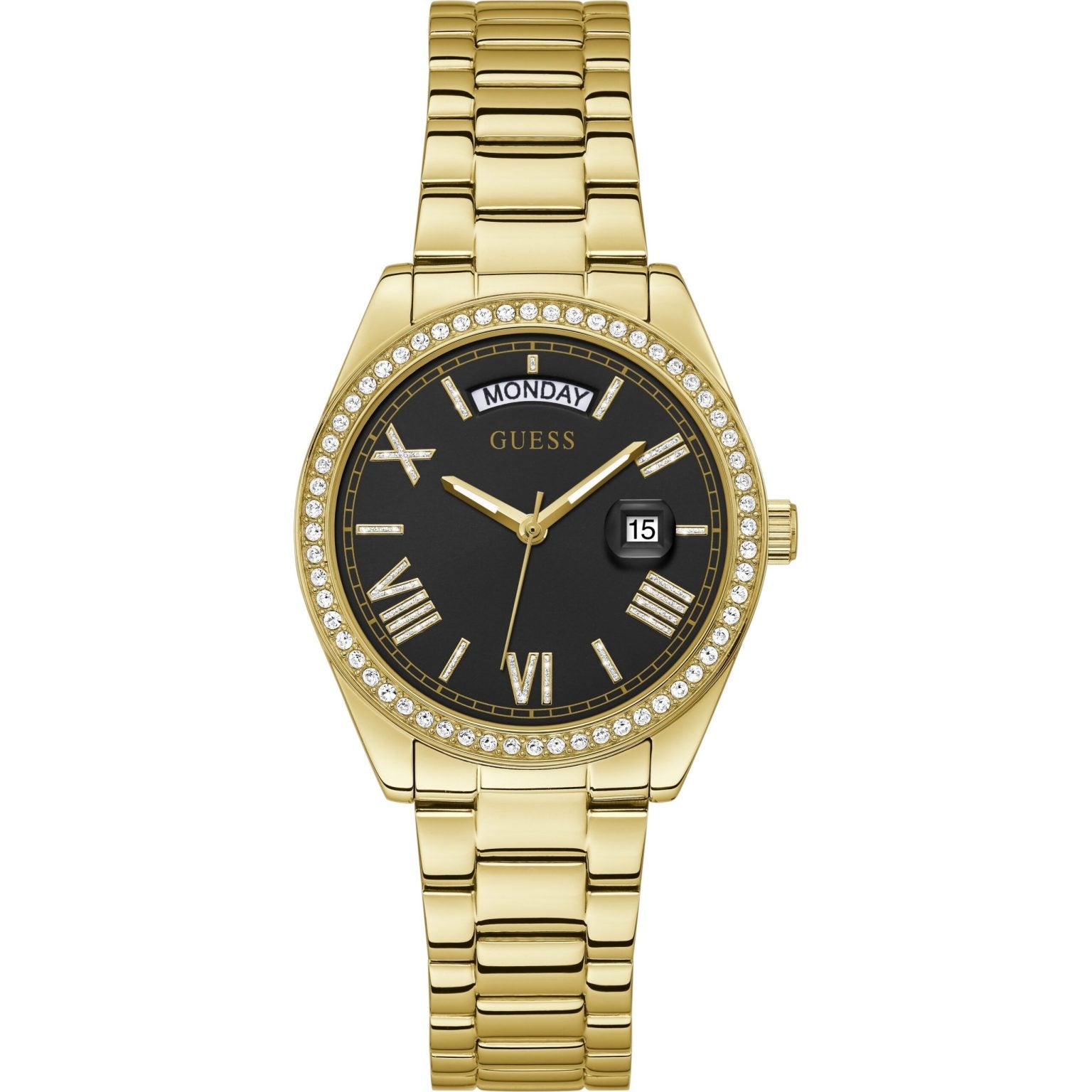 Guess Luna Ladies Gold Watch