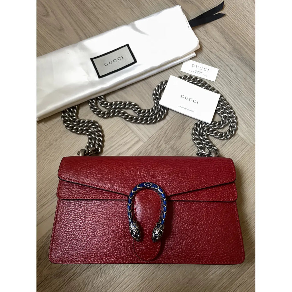 SAC À ÉPAULE DIONYSUS MOYEN TAILLE EN COULEUR ROUGE