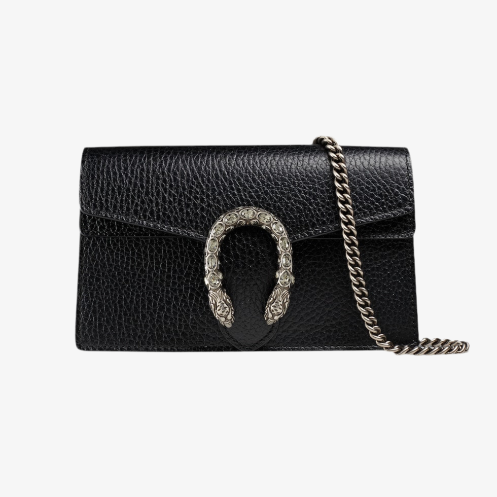 SAC À ÉPAULE DIONYSUS MOYEN TAILLE EN COULEUR NOIRE