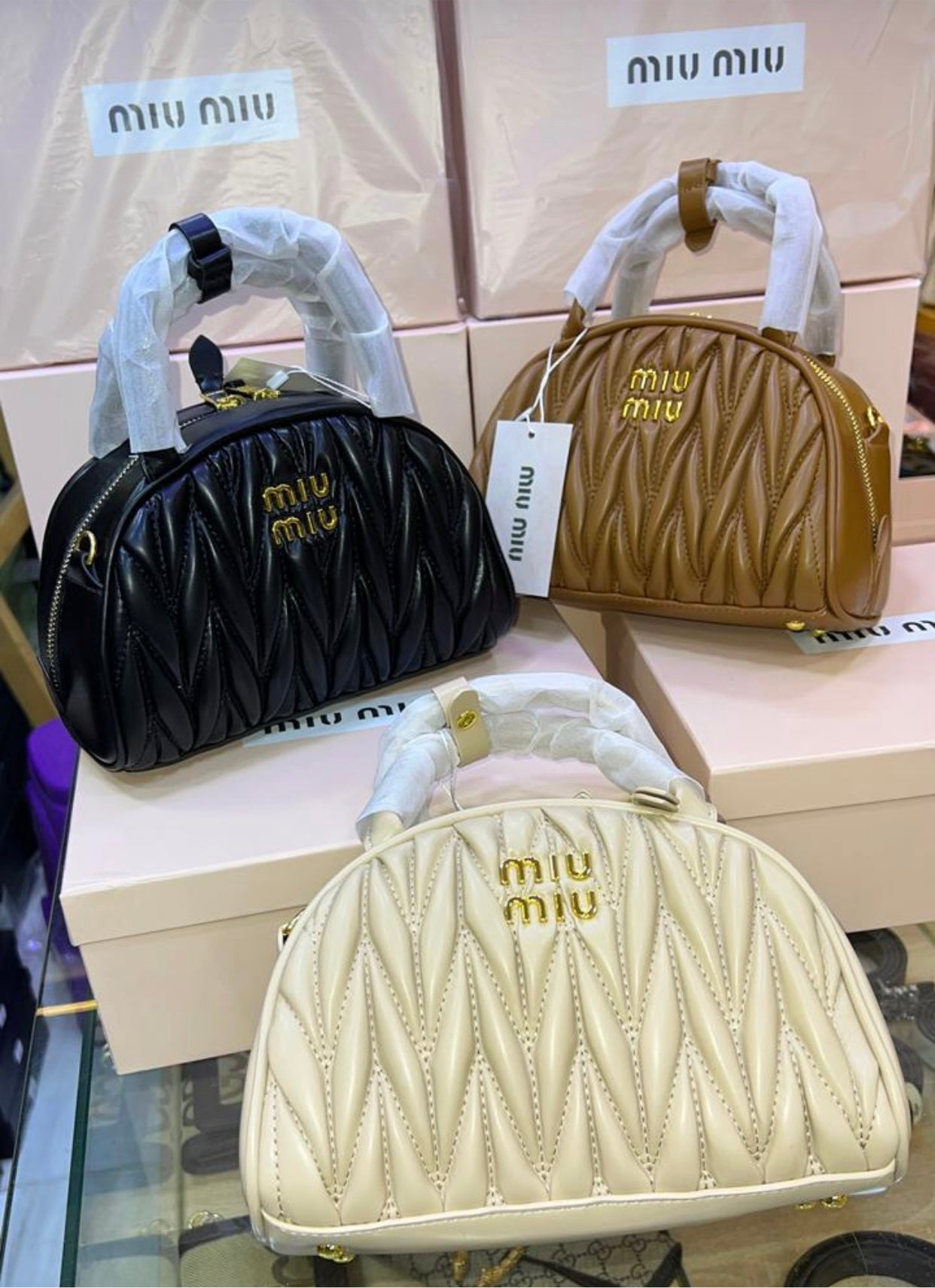 Sac à Raviolis Miu Miu En Marron