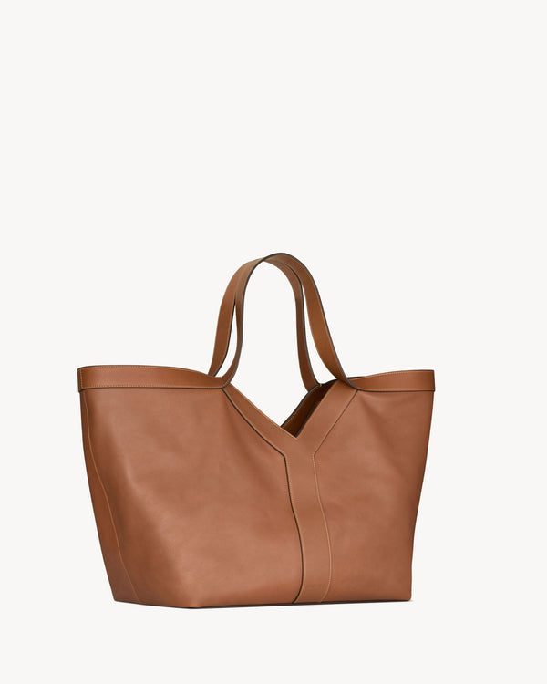 Y CABAS EN SEMI CUIR BRICK