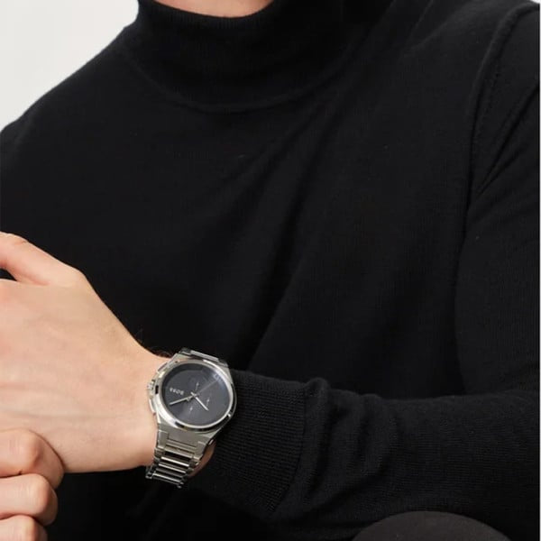 Montre Boss Sport Lux Steer Chrono en Acier Argenté